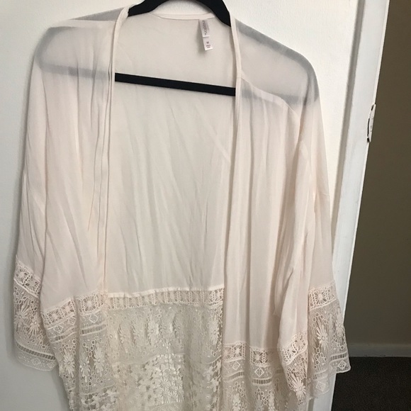Xhilaration Sweaters - Target Off-White kimono with fringes Xhilaration Sweaters - Target Off-White kimono with fringes
